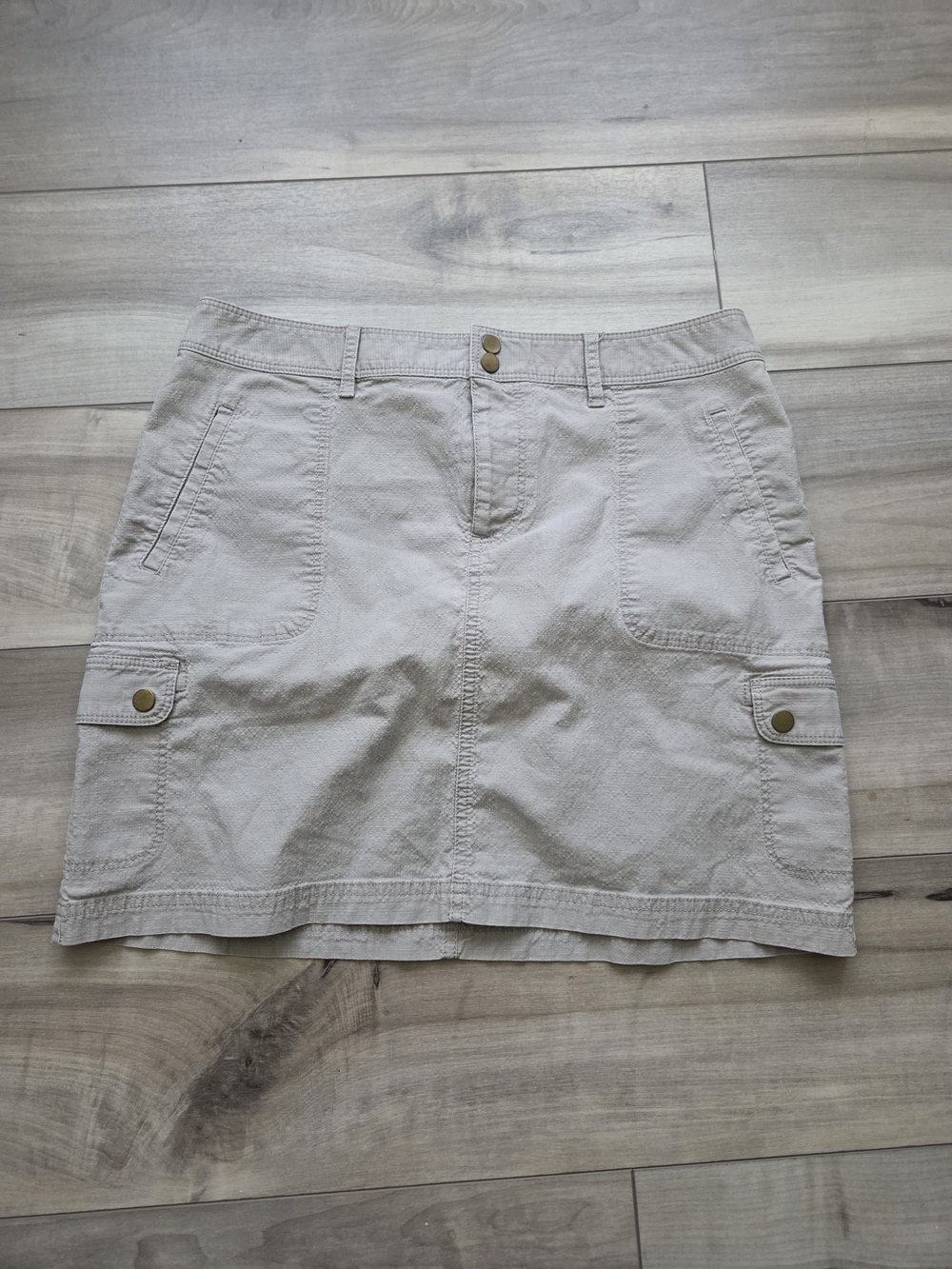 L.L.Bean Neutral Beige Favorite Fit Skirt